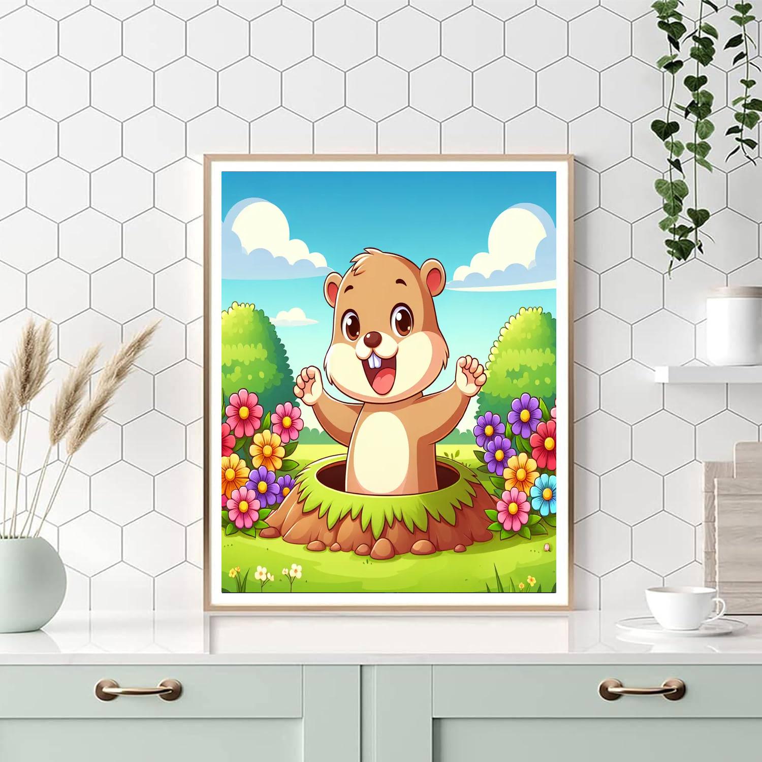 Gentle Gopher Numbered Painting Kits