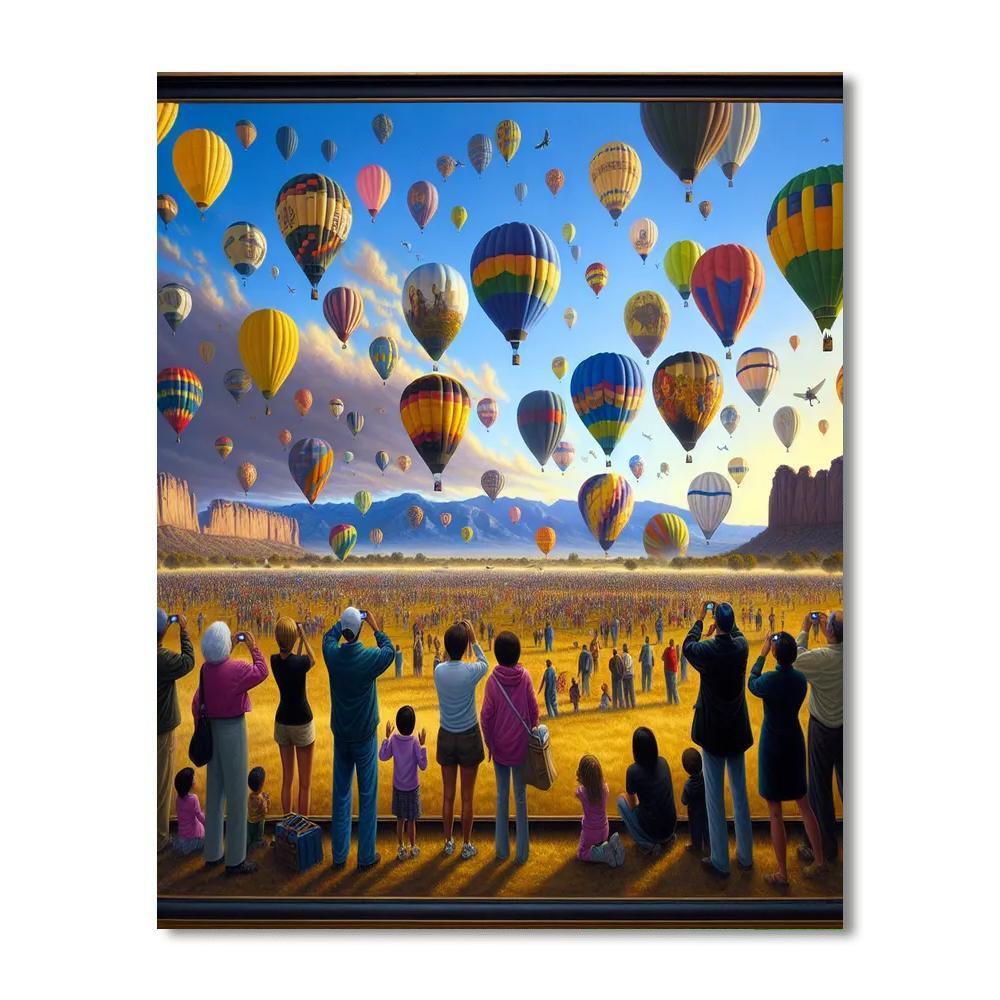 Albuquerque Hot Air Balloon Festival - Usa Paint By Numbers