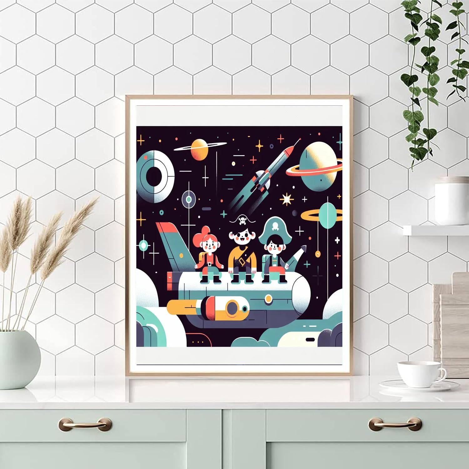 Space Pirate Adventures Paint By Color