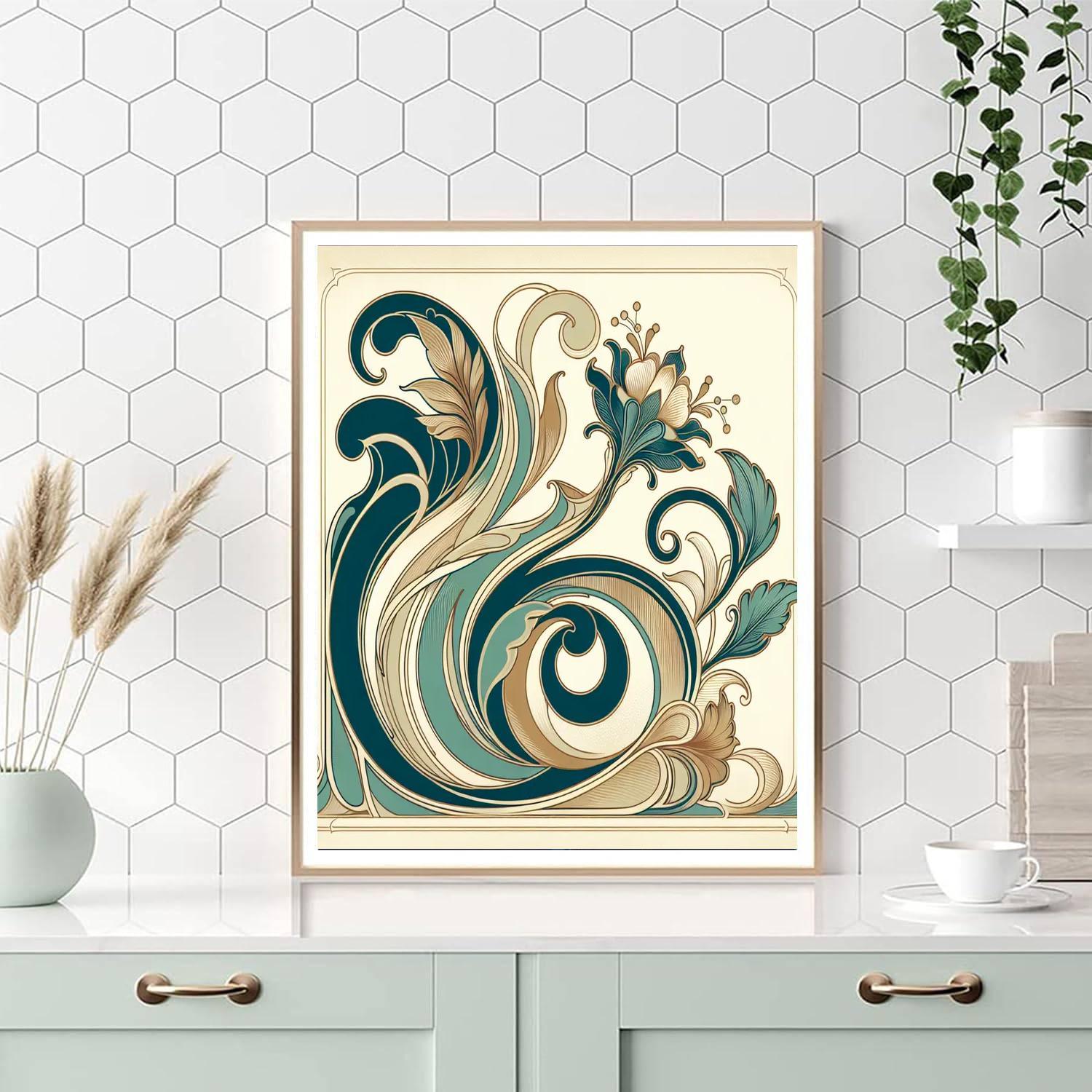 Art Nouveau Grace Paint By Color