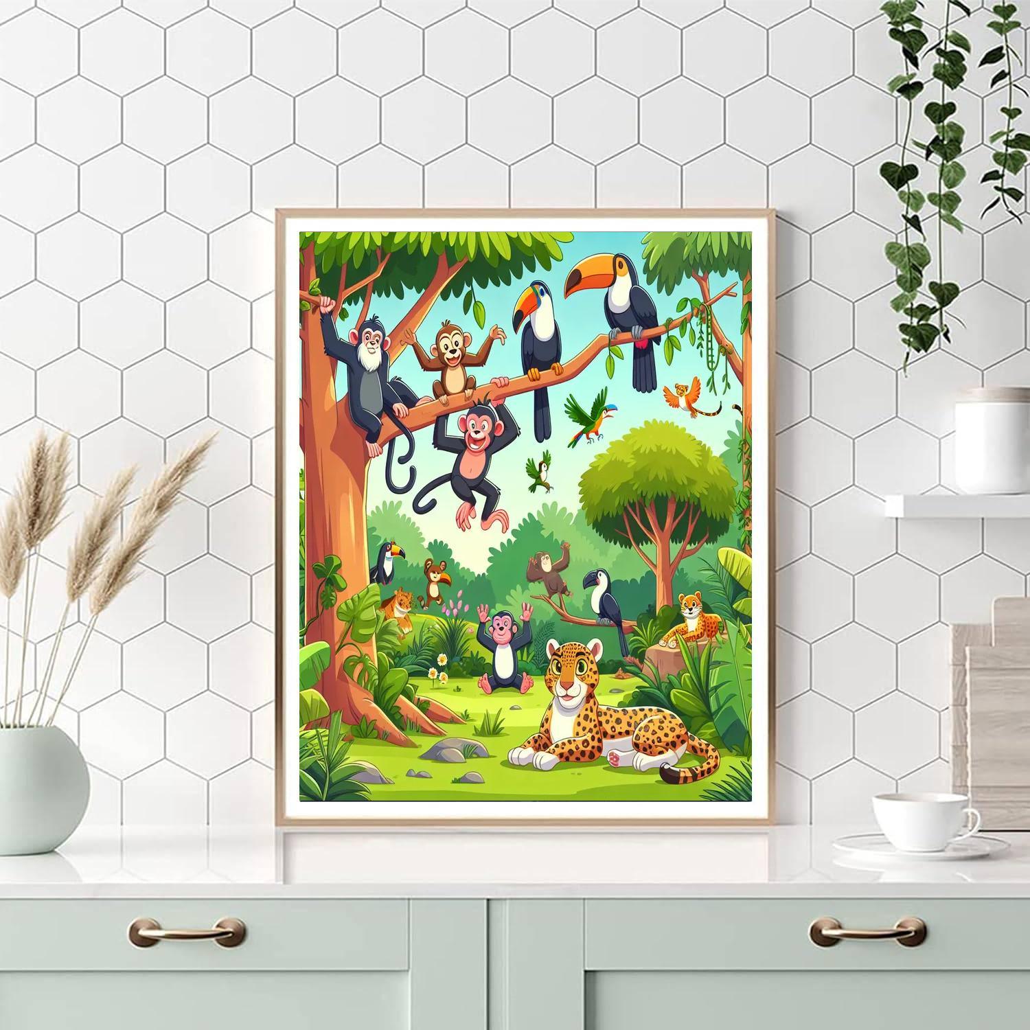Journey To The Jungle Painting By Numbers Kit