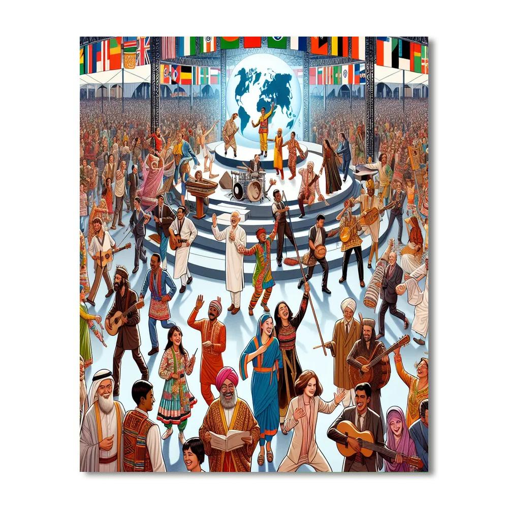 World Culture Festival - India Numbered Painting Kits