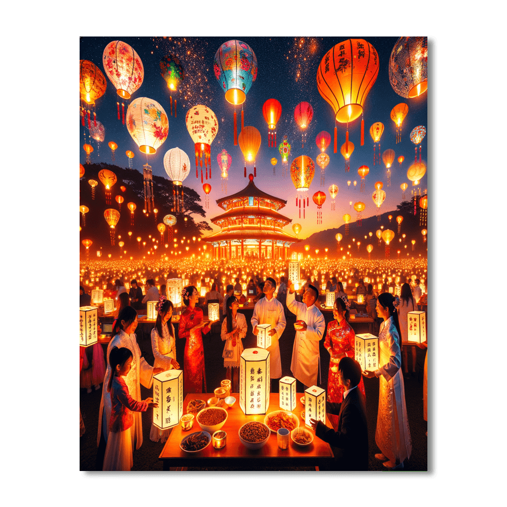 The Lantern Festival - Taiwan Number Painting