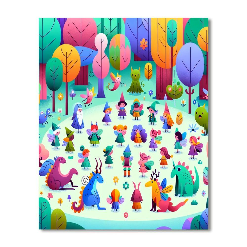 Fairy Tale Forest Magic Paint By Numbers Kits
