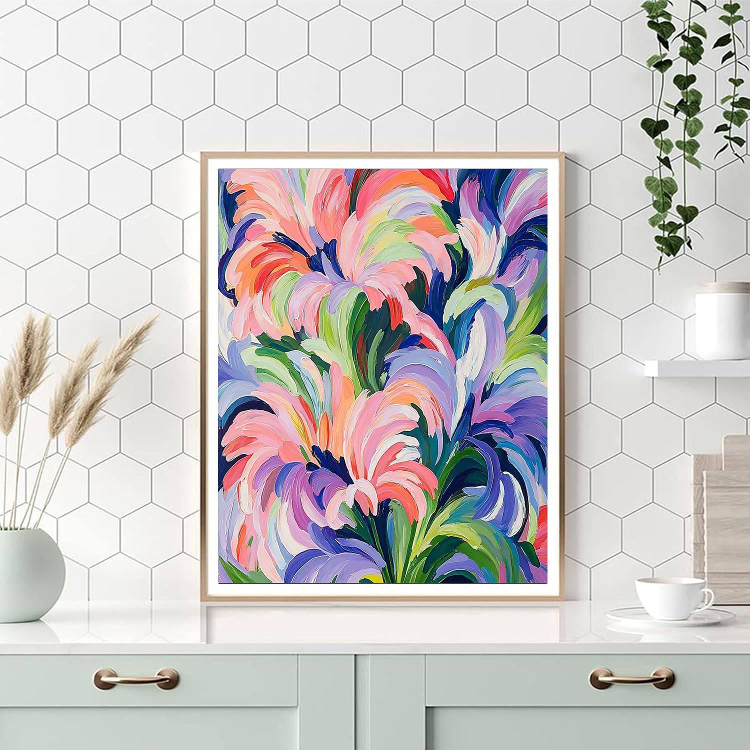 Henri Matisse Inspired Floral Vortex  DIY Paint By Numbers