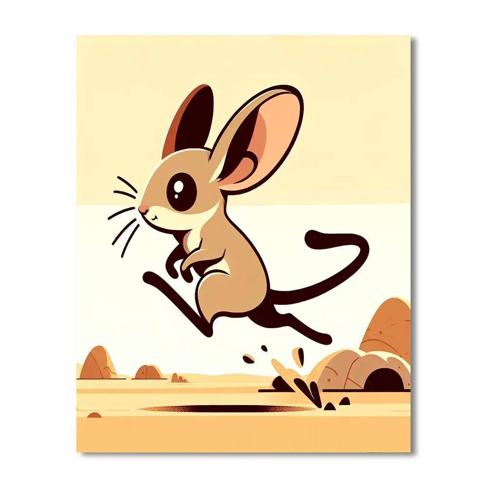 Joyful Jerboa Paint By Numbers Art