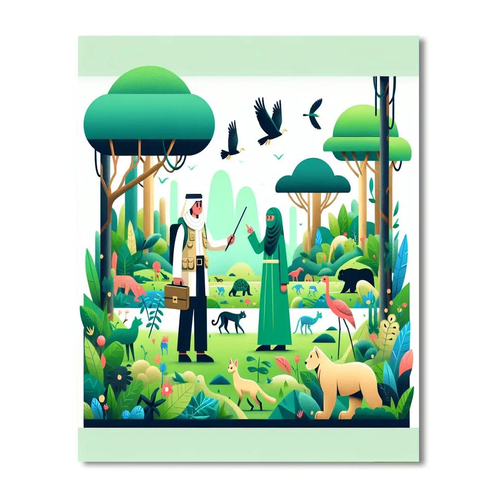 Eco-friendly Explorer Painting Number Kit