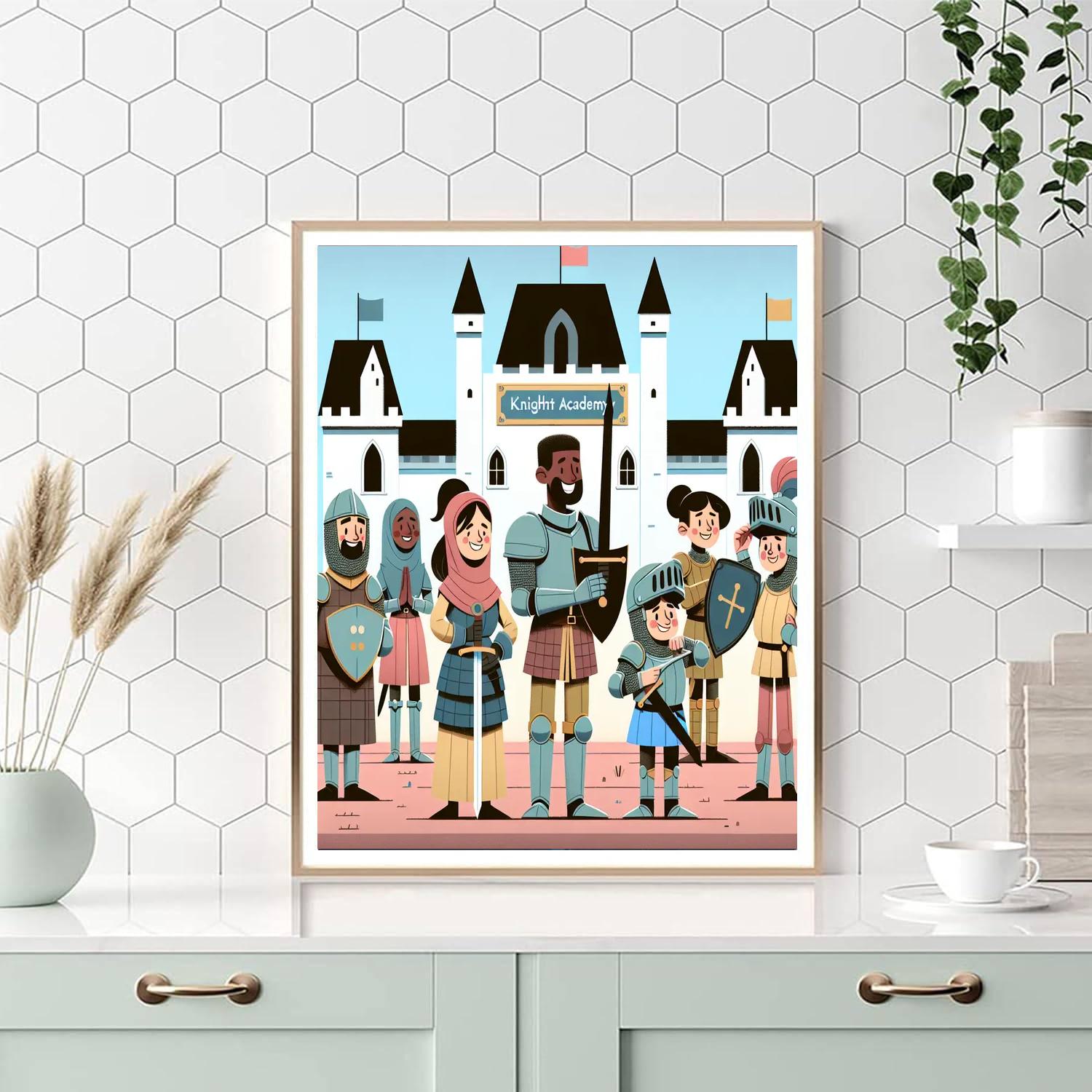 Royal Knight Academy DIY Paint By Numbers