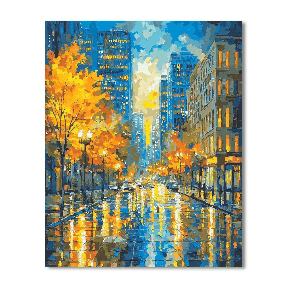 Claude Monet Inspired Citylight Reveries  Paint By Numbers