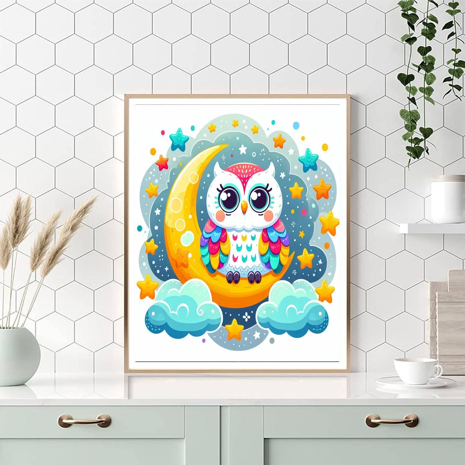 Happy Hoots Number Painting