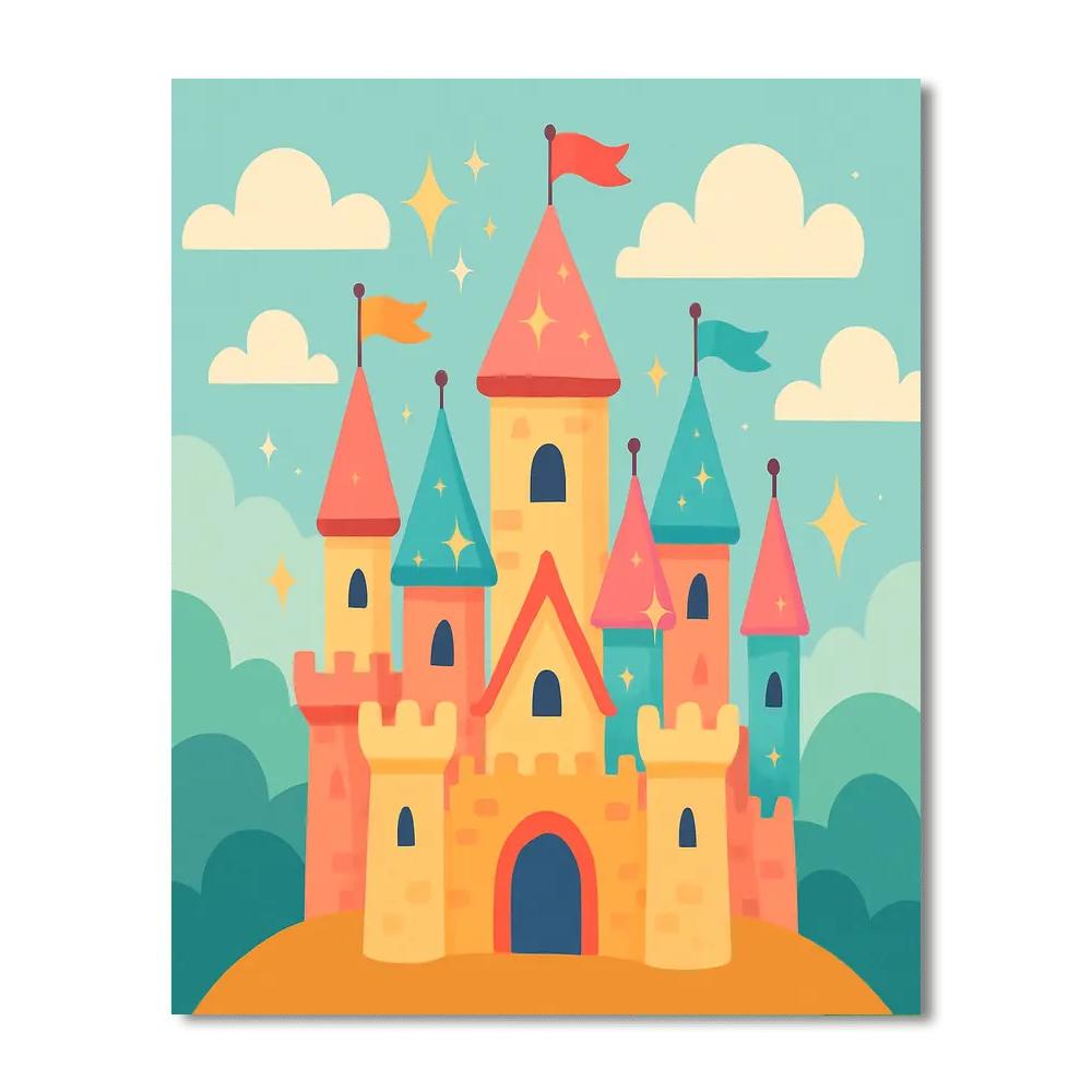 Dreamy Enchanted Castle Paint By Numbers Kits
