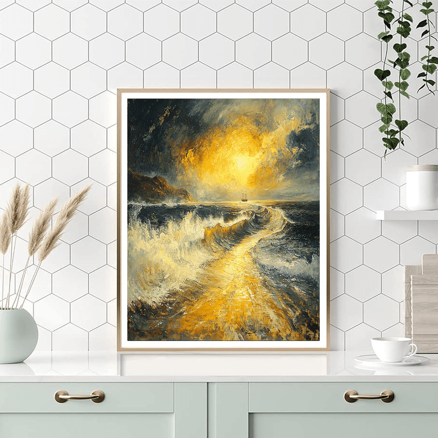 J.M.W. Turner Inspired Turner's Dramatic Coast  Painting By Numbers Kit