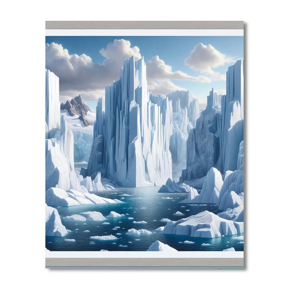 Majestic Iceberg Wilderness Paint By Color