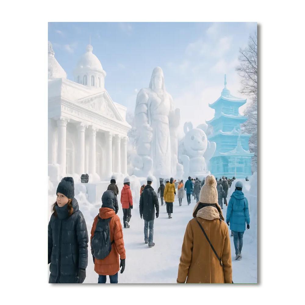 Snow And Ice Festival - Sapporo, Japan DIY Paint By Numbers