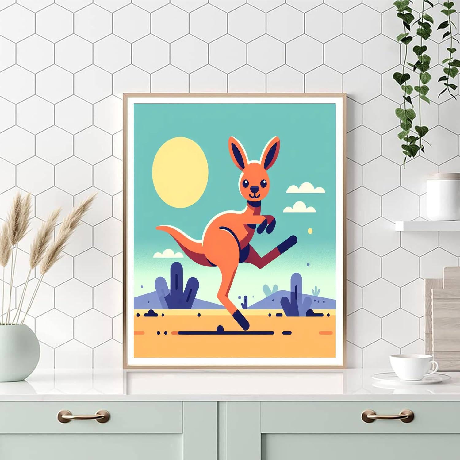 Curious Kangaroo's Outback Quest Paint By Color