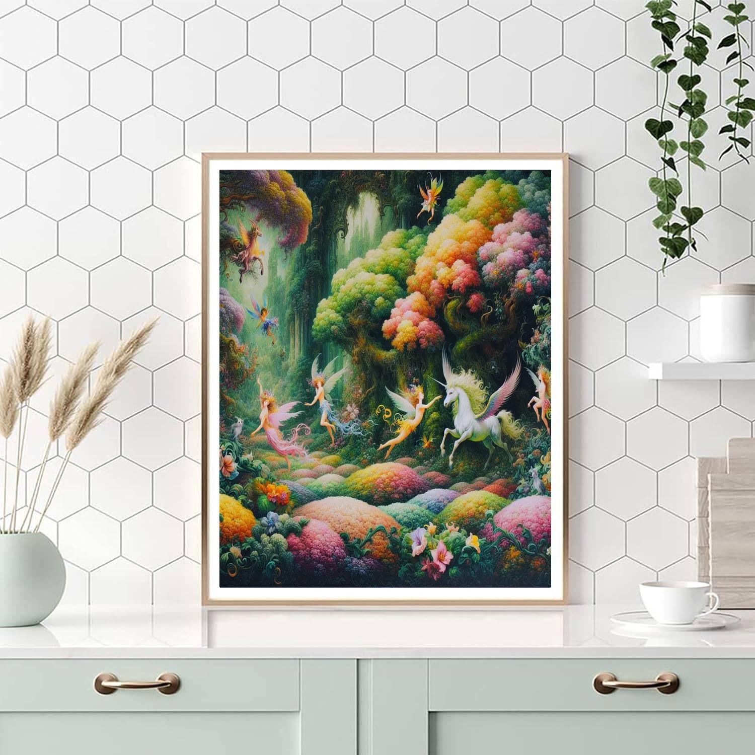 Garden Fairyland Delights Paint By Number