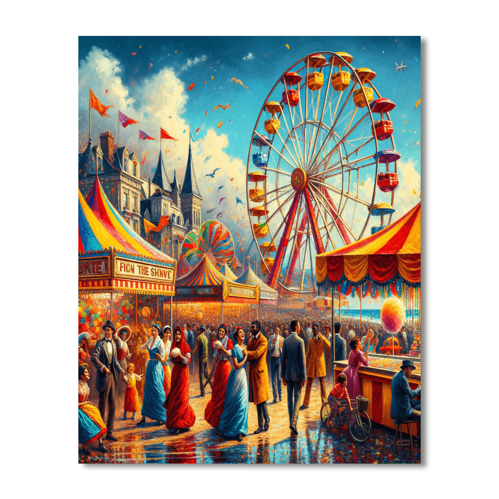 Seaside Carnival Extravaganza Numbered Painting Kits