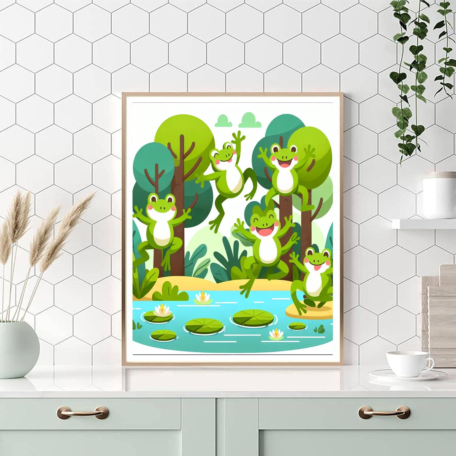 Froggy Forest Fun Numbered Painting Kits