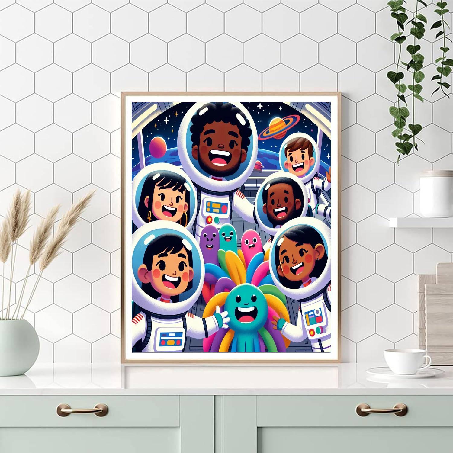 Adventurous Space Pals Paint By Number