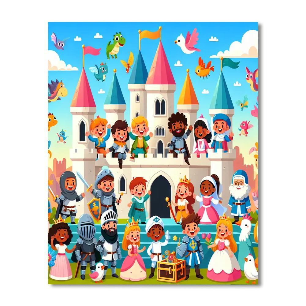 Epic Adventure At The Castle Paint By Color