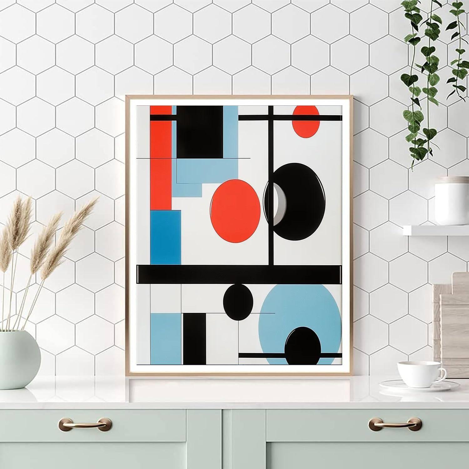 Kazimir Malevich Inspired Supreme Geometry Balance  Paint By Number