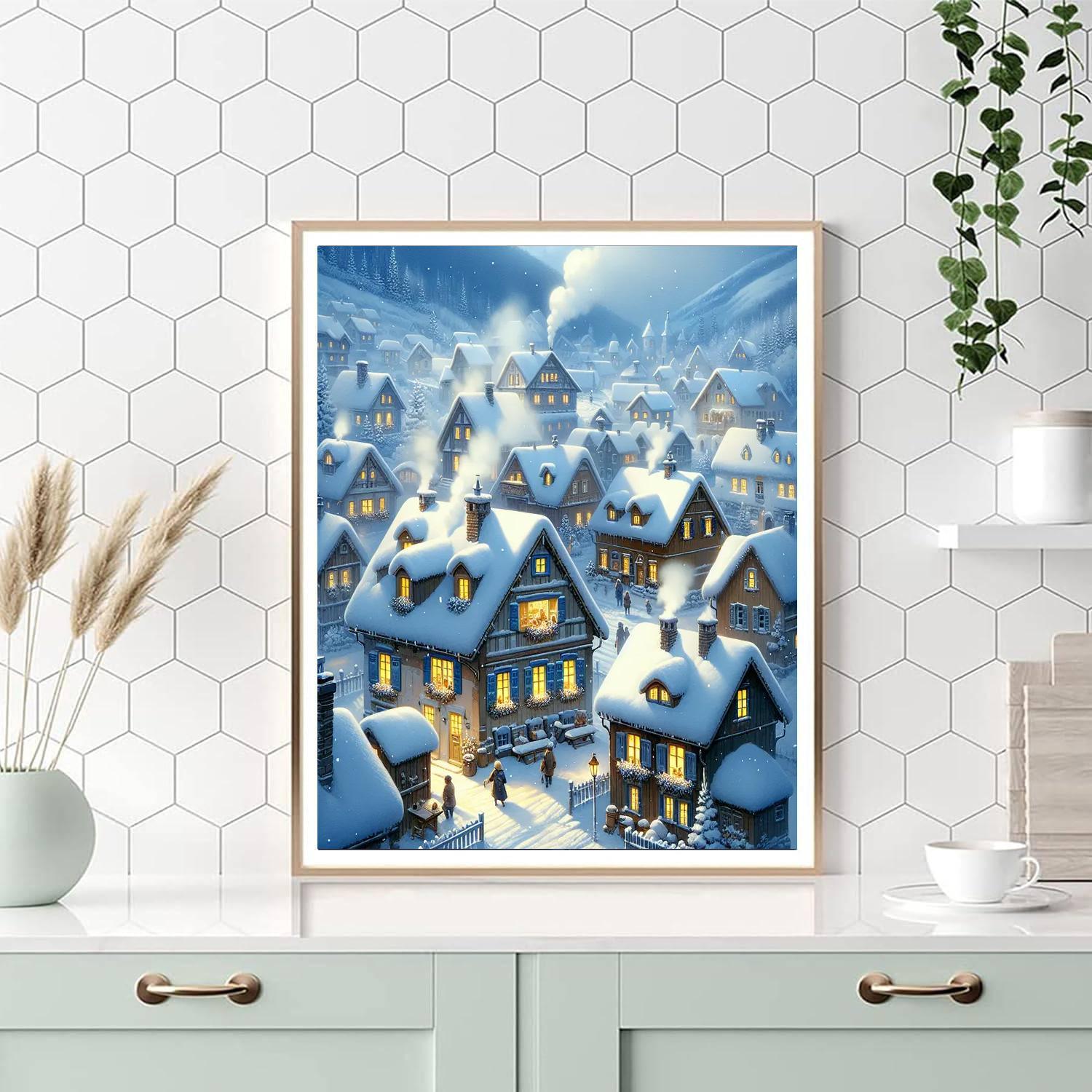 Winter Village Paint By Numbers Kits