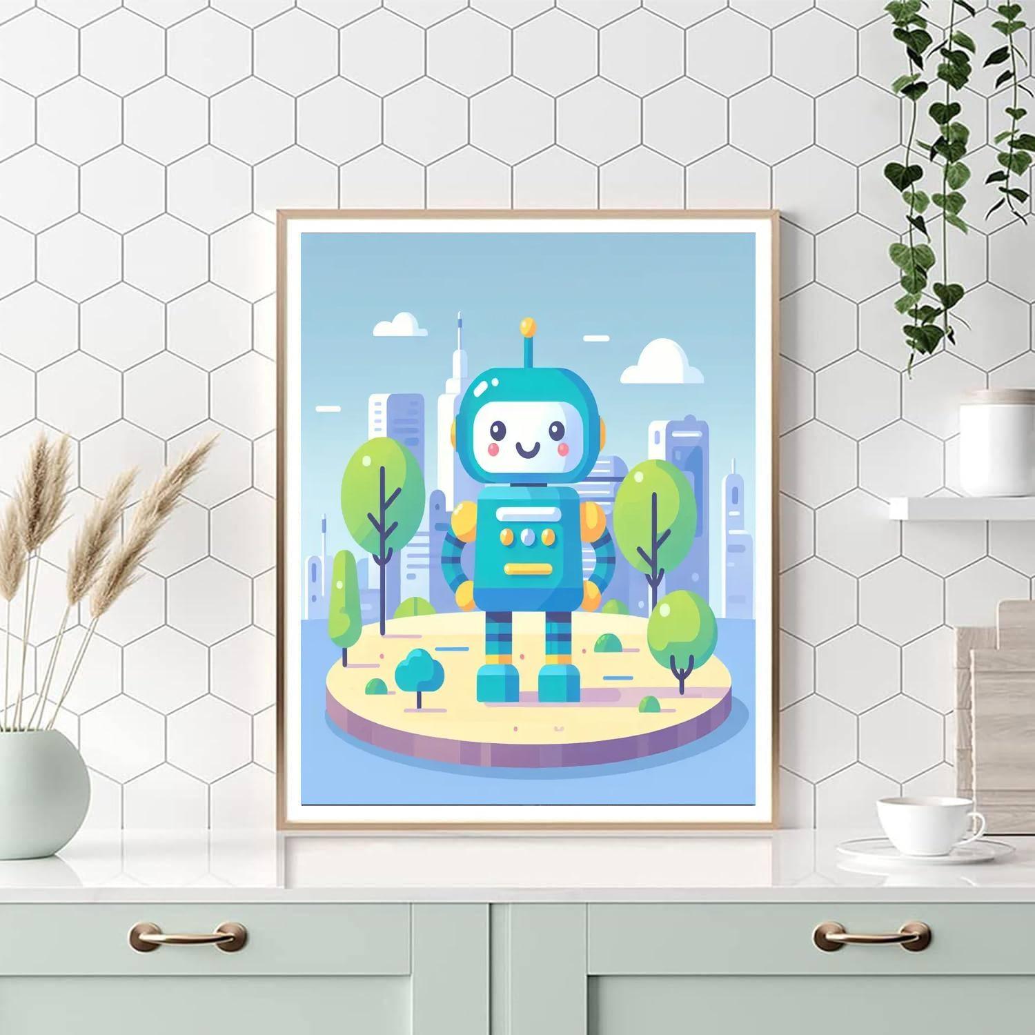 Adventure Seeker Robot Numbered Painting Kits