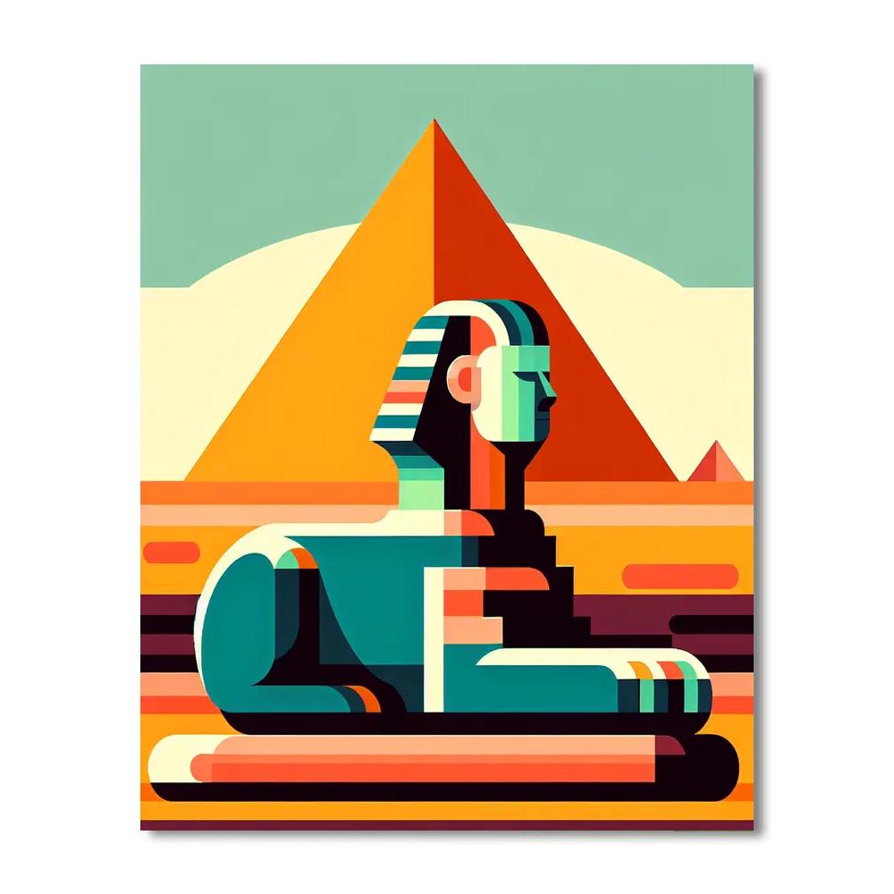 Mystery Of The Sphinx Number Painting