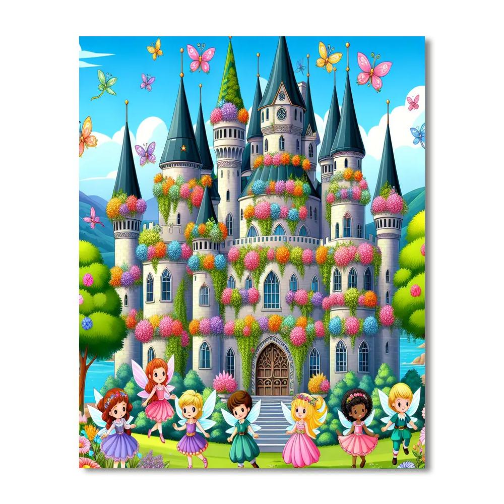The Enchanted Castle Garden DIY Paint By Numbers