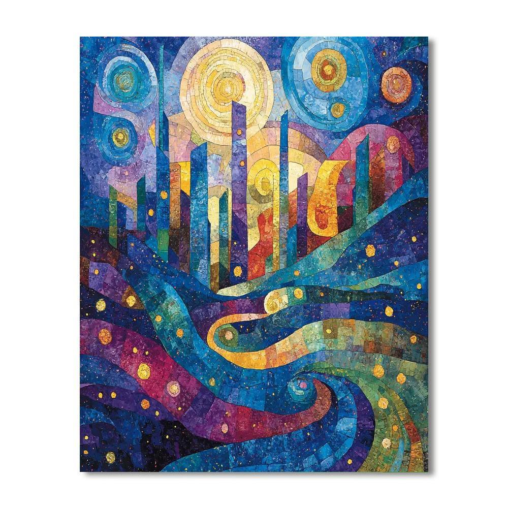 Paul Klee Inspired Cosmic Connections  DIY Paint By Numbers