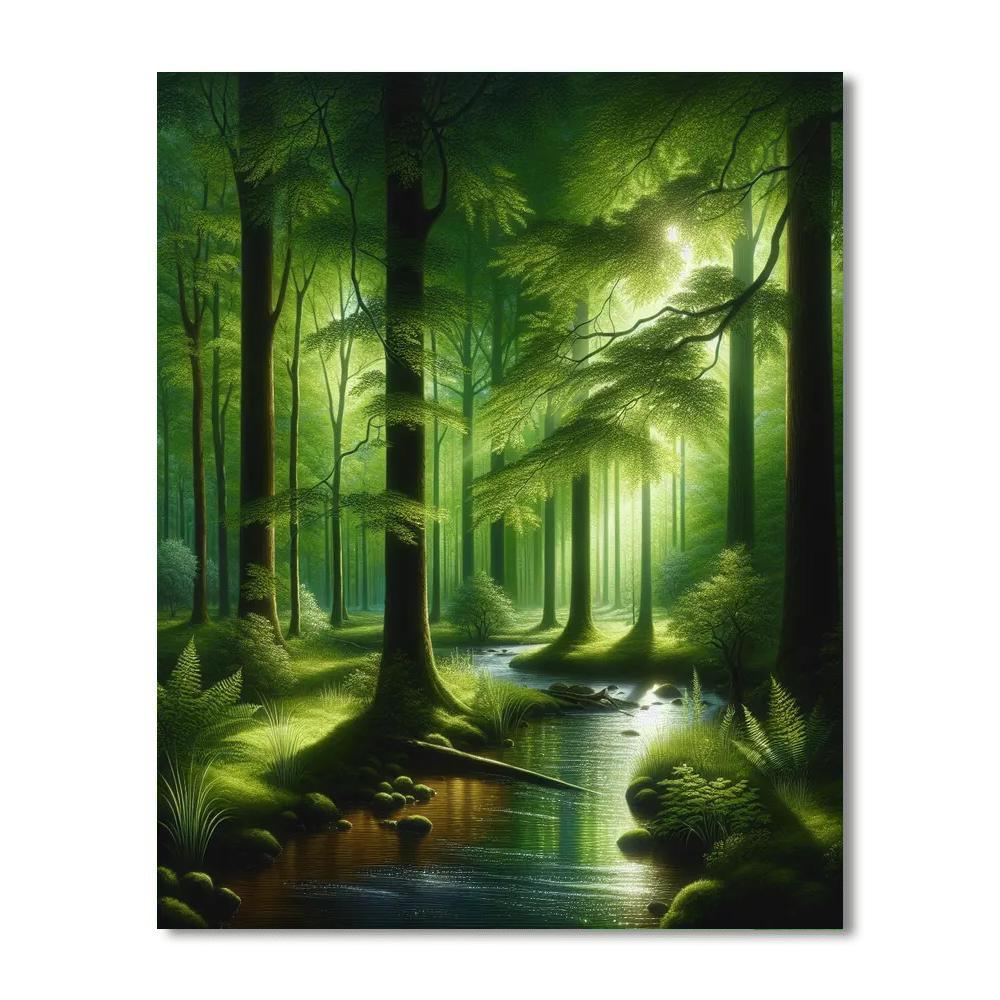 Forest Whisperer Hideaway Painting By Numbers Kit