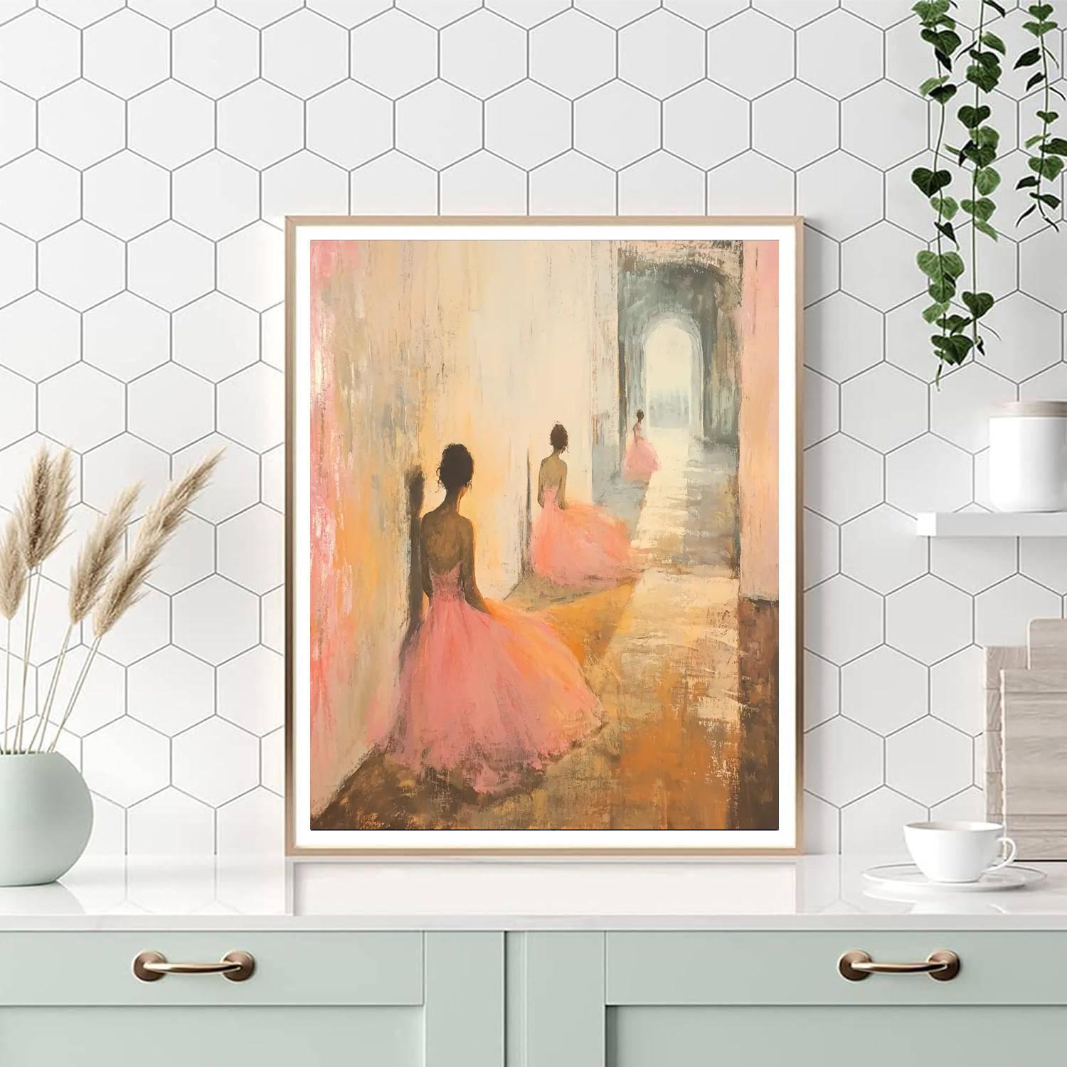 Edgar Degas Inspired Choreographed Dreams  Painting Number Kit