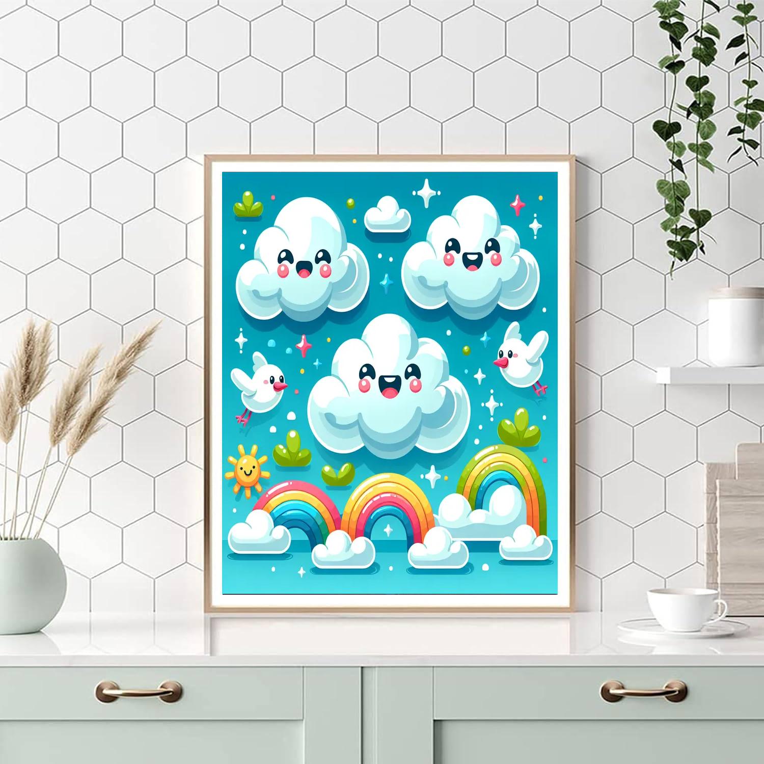 Curious Cloud Kingdom Paint By Color