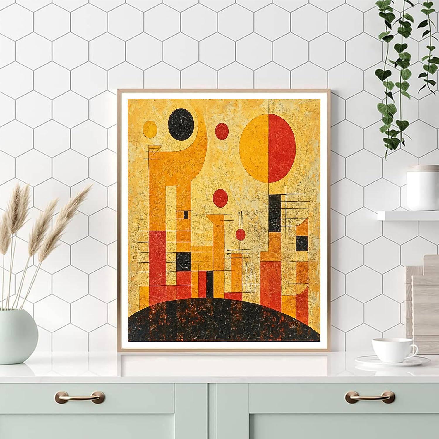 Paul Klee Inspired Ethereal Melodies  Painting Number Kit