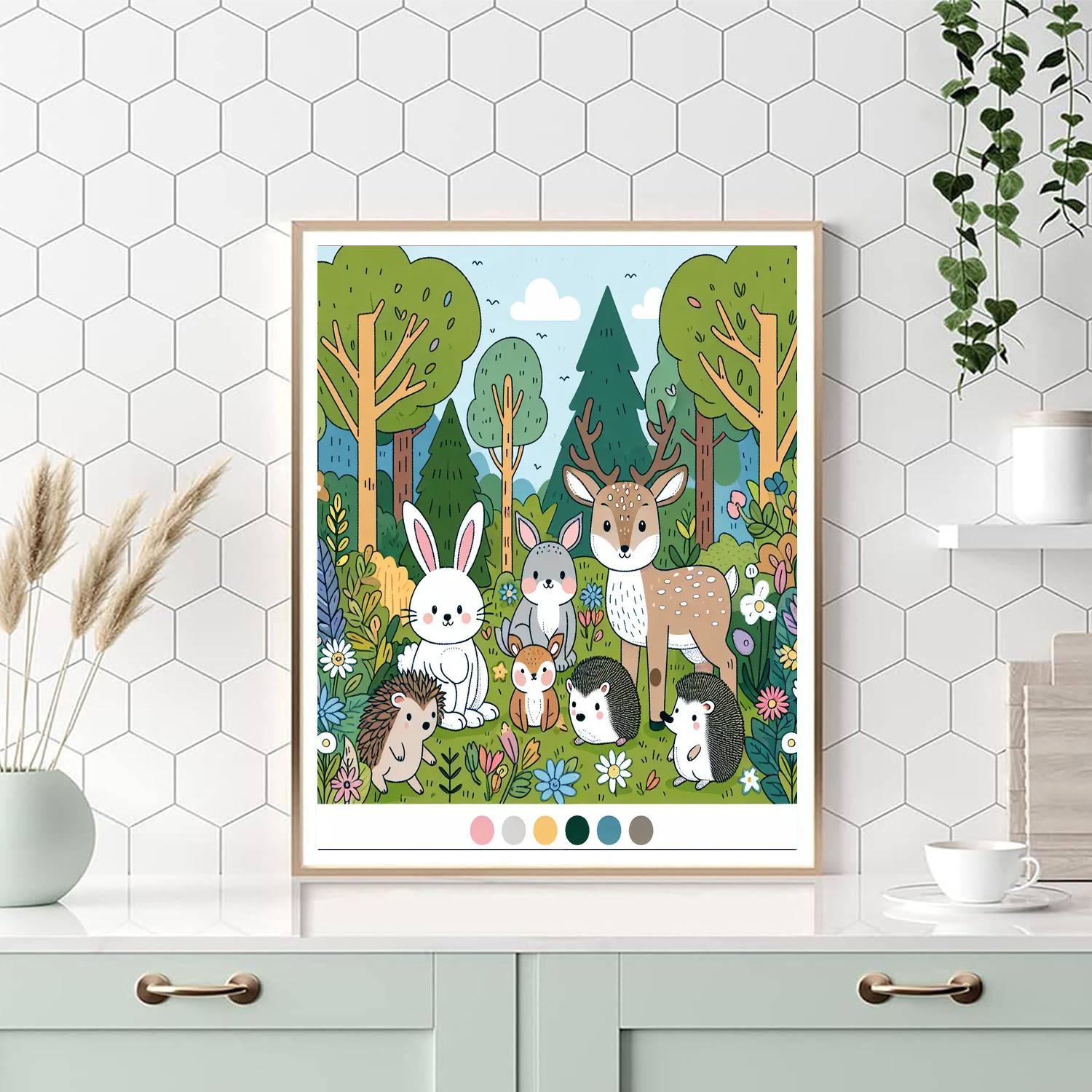 Fairytale Woodland Friends Paint By Numbers Kits