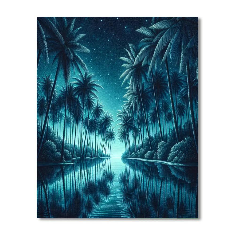 Starlit Oasis Painting By Numbers Kit
