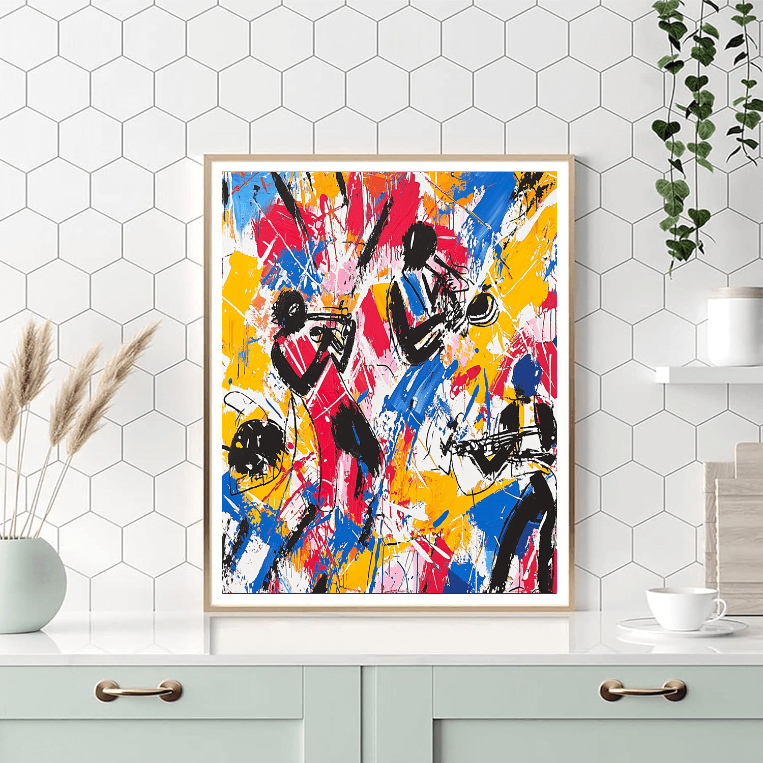 Jean-Michel Basquiat Inspired Golden Age Of Jazz  Paint By Numbers Kits