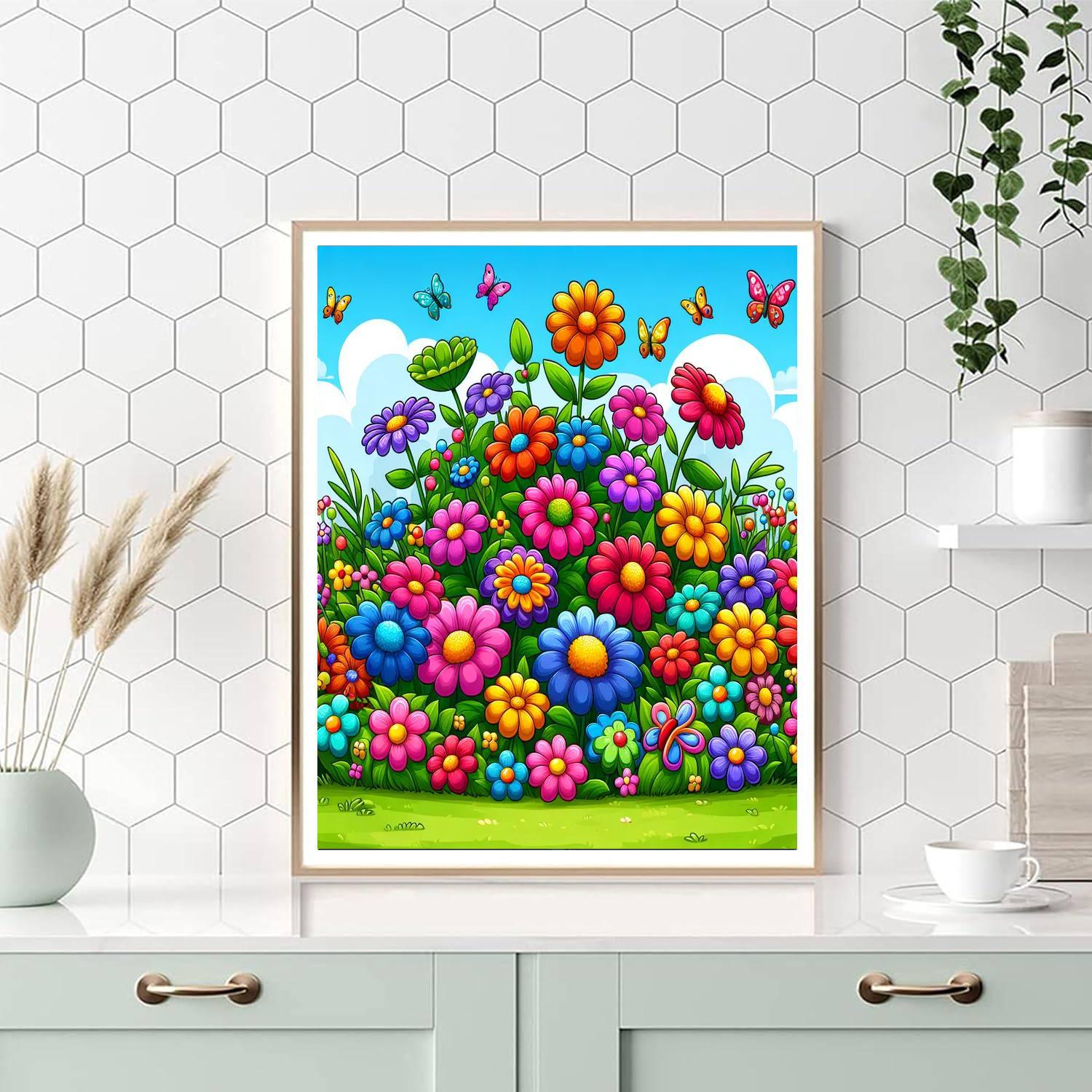 Rainbow Gardens Numbered Painting Kits