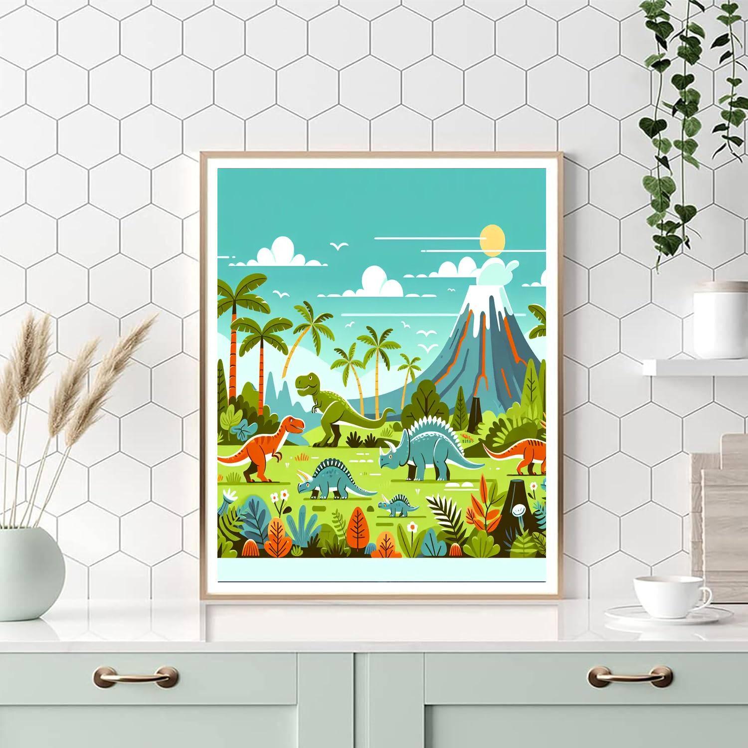 Dino Explorer Trail Numbered Painting Kits