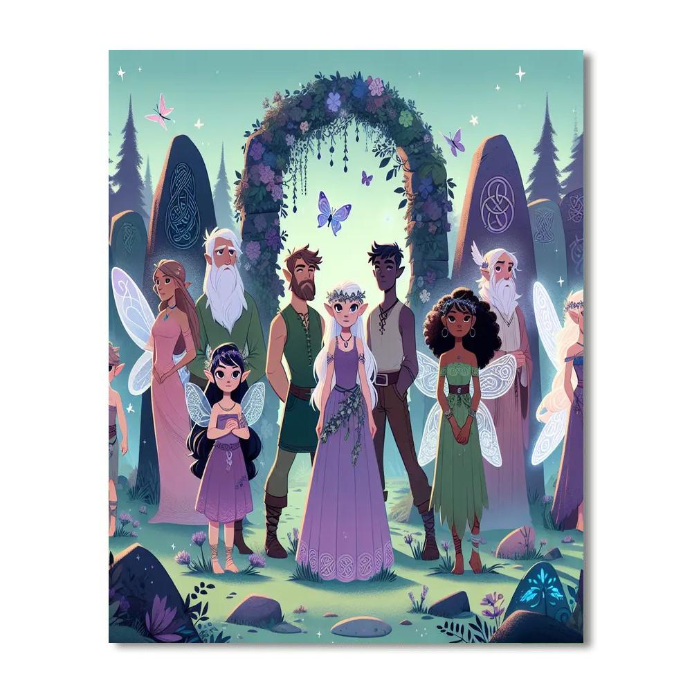 Celtic Fairy Glade Painting Number Kit