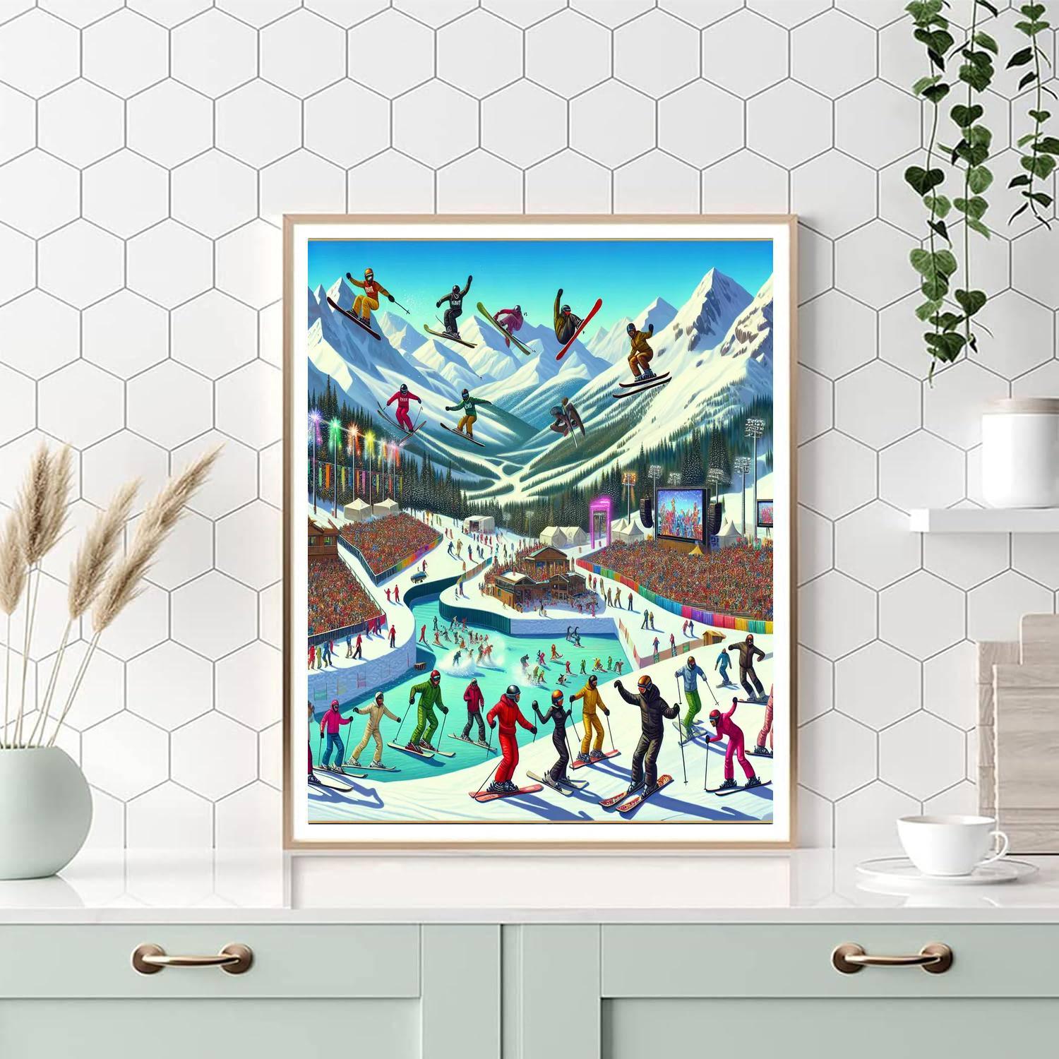 World Ski And Snowboard Festival - Canada Paint By Color