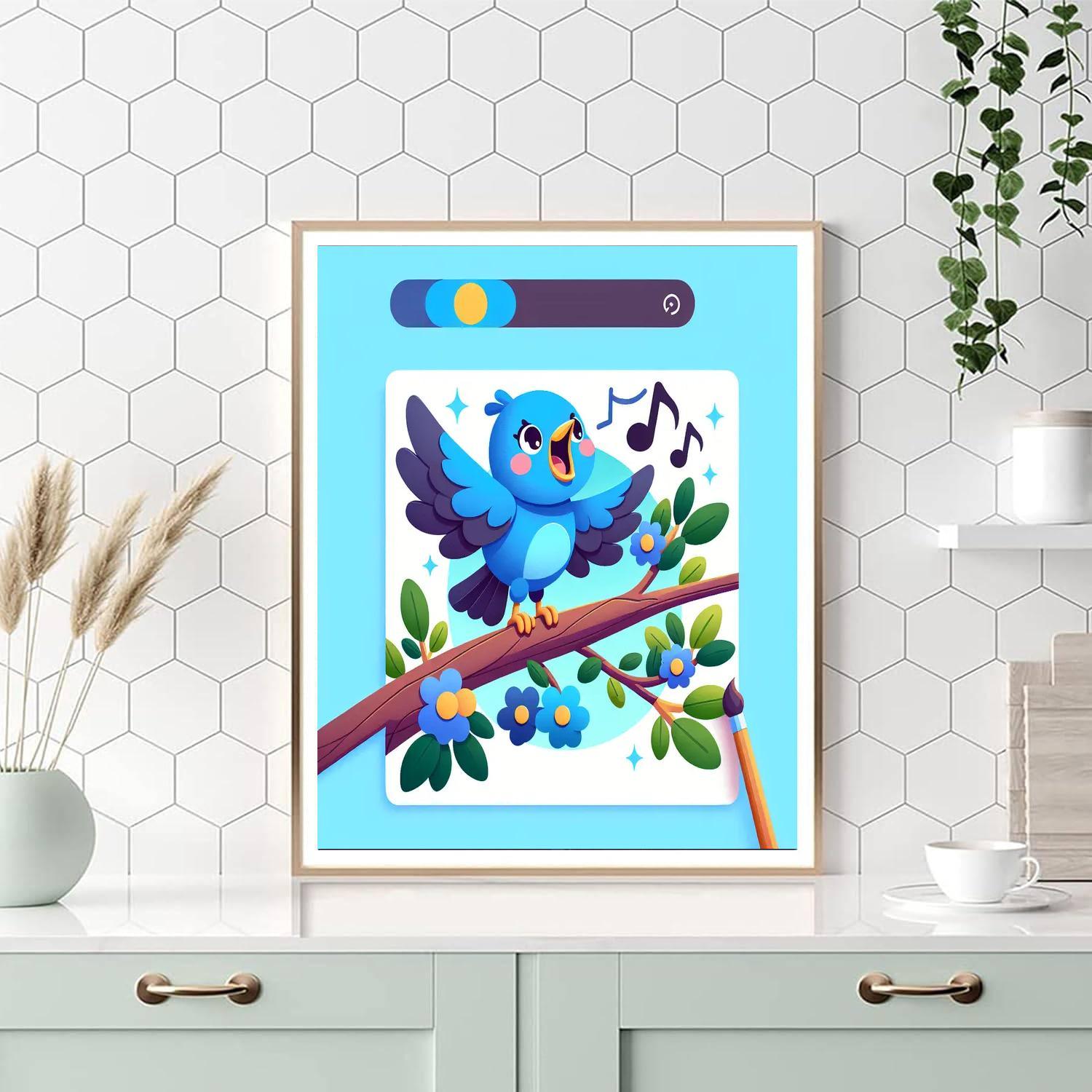 Blissful Bluebird Numbered Painting Kits