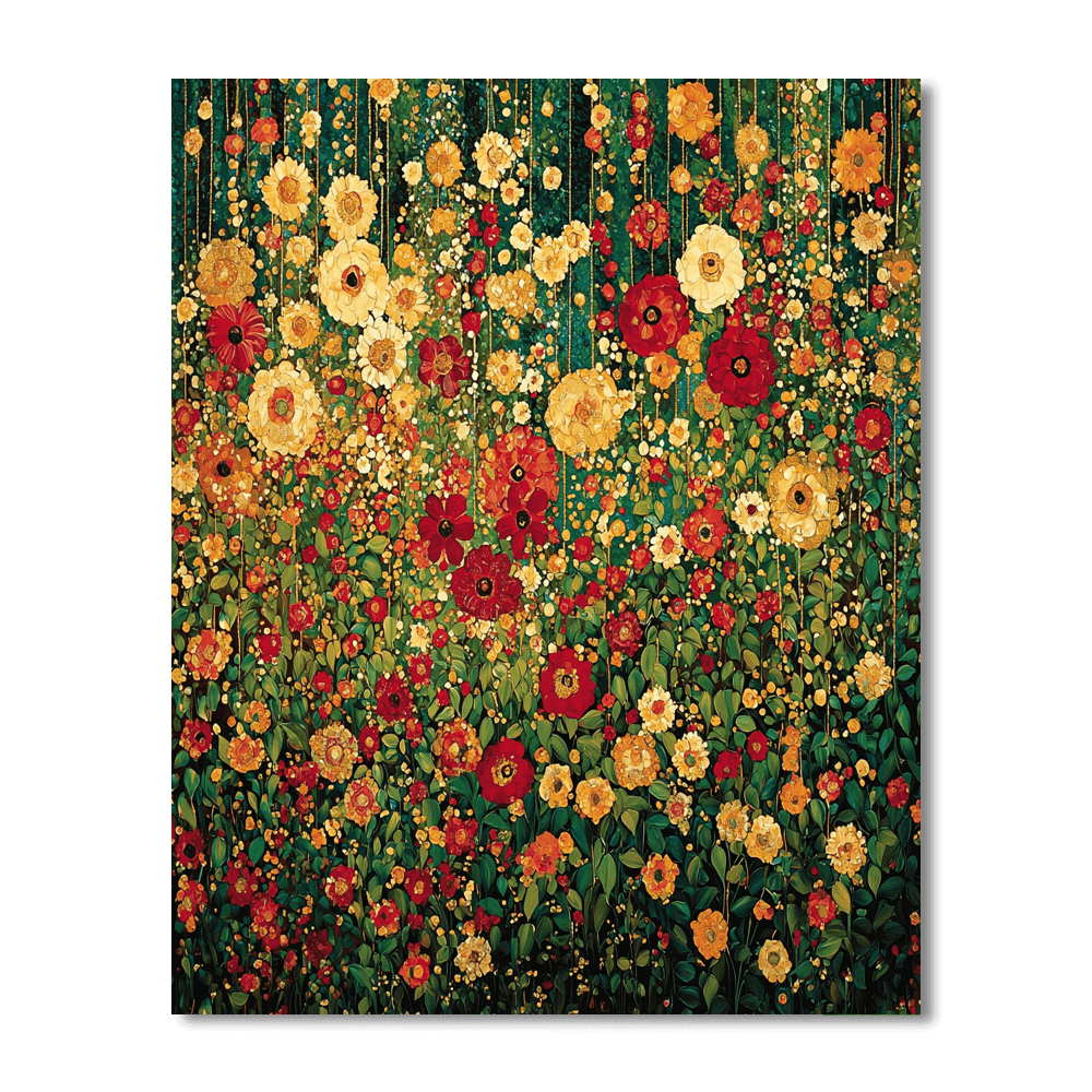 Klimt Inspired Bountiful Garden  Paint By Number