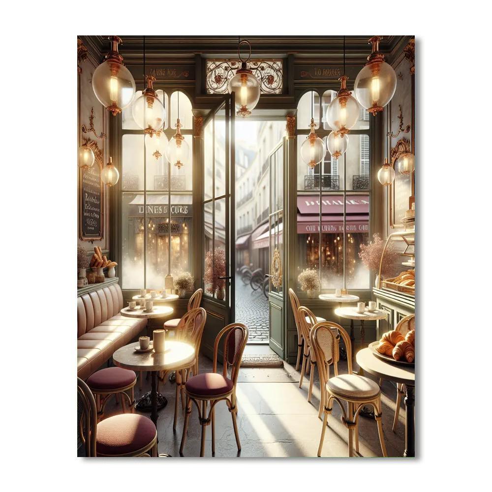 Café Parisienne Charm Painting By Numbers Kit