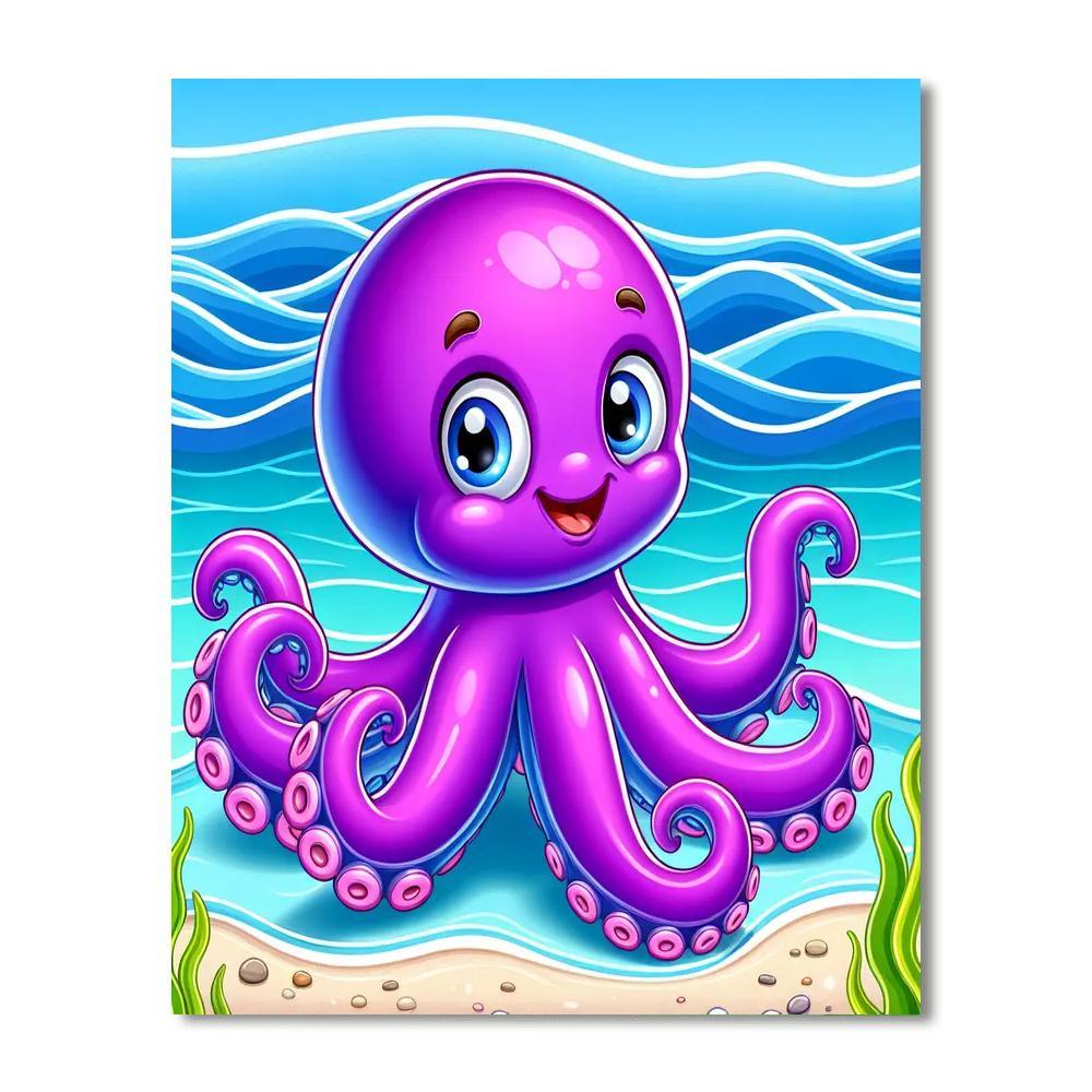 Friendly Octopus Paint By Number
