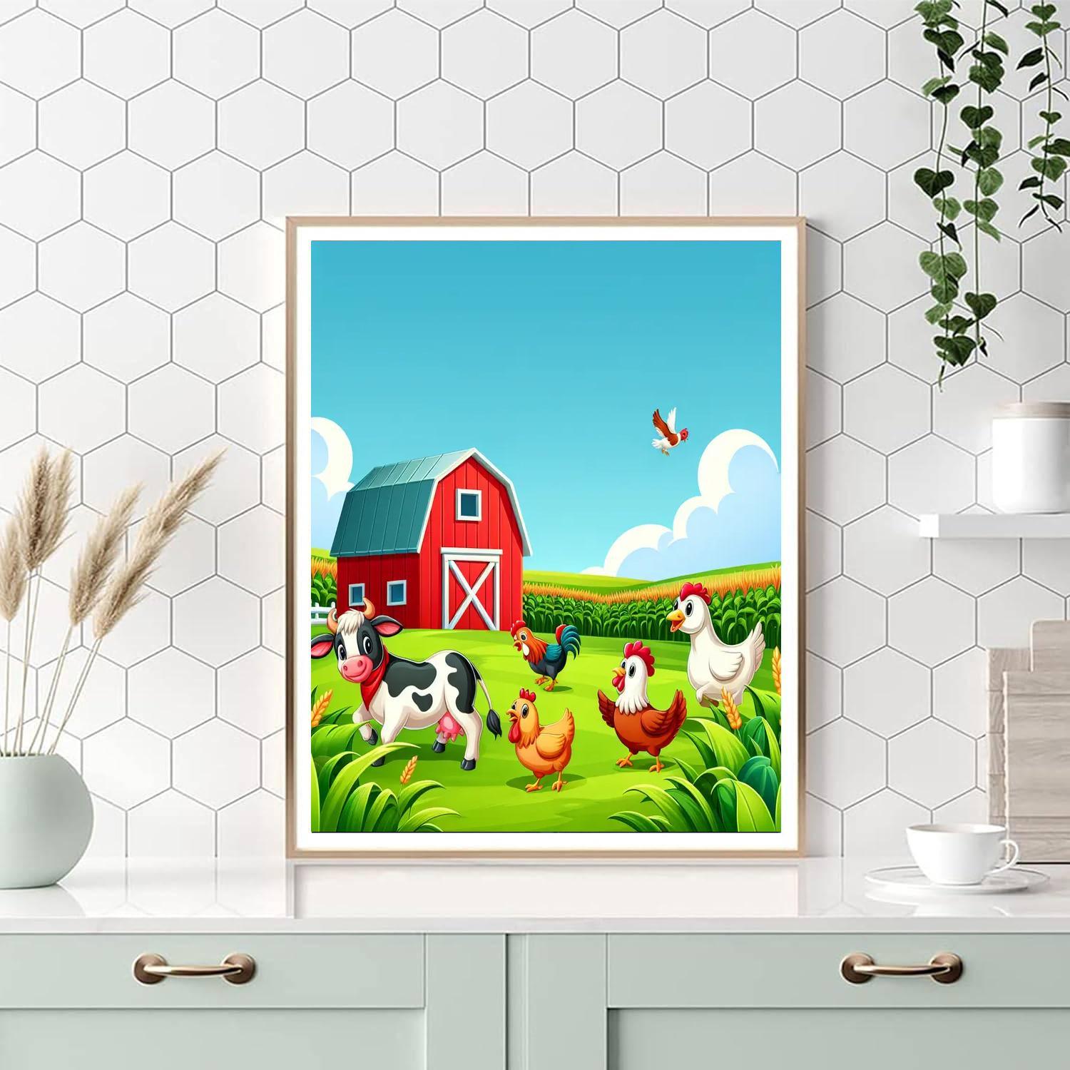 Farmyard Friends Adventure Painting By Numbers Kit