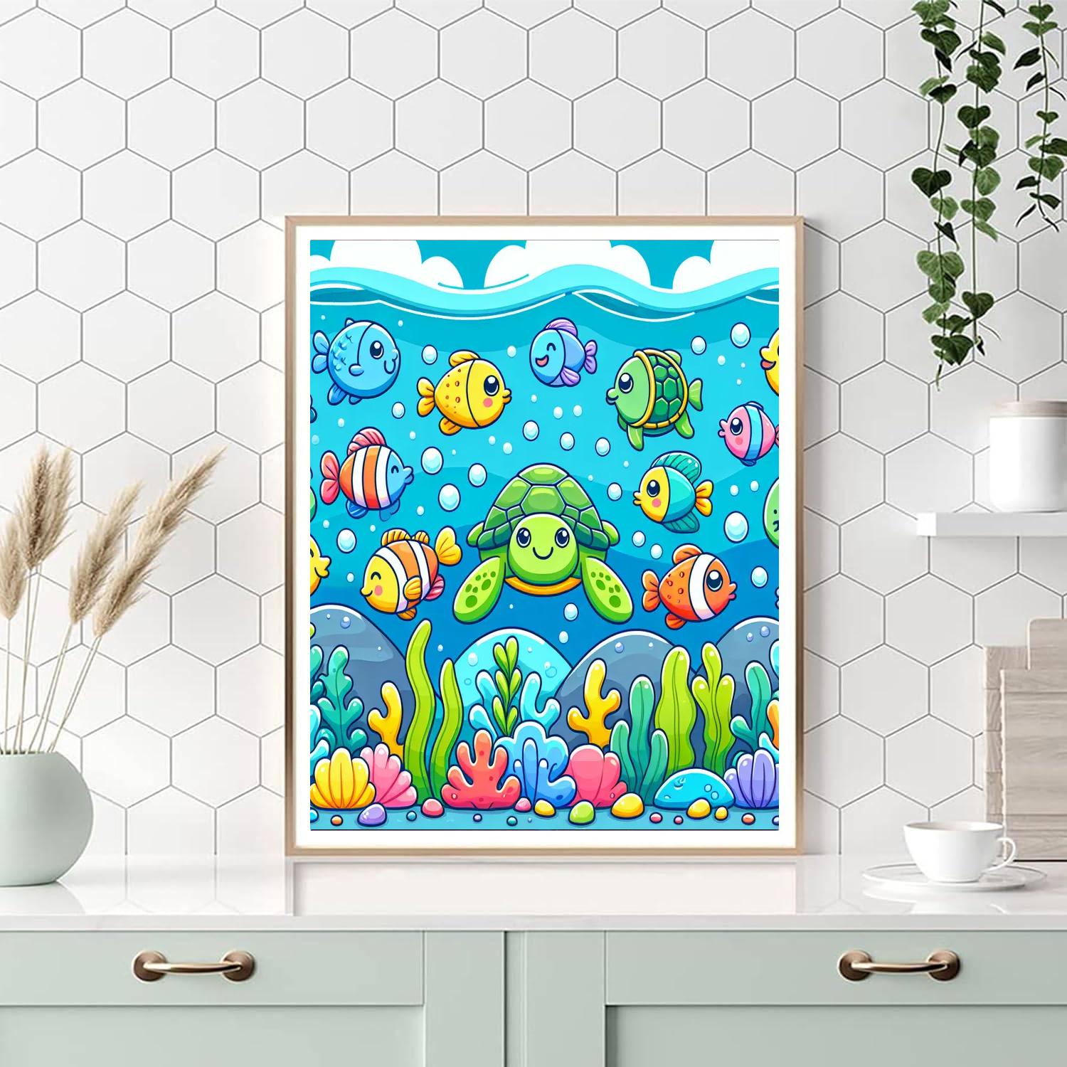 Ocean Wonders Safari Painting By Numbers Kit
