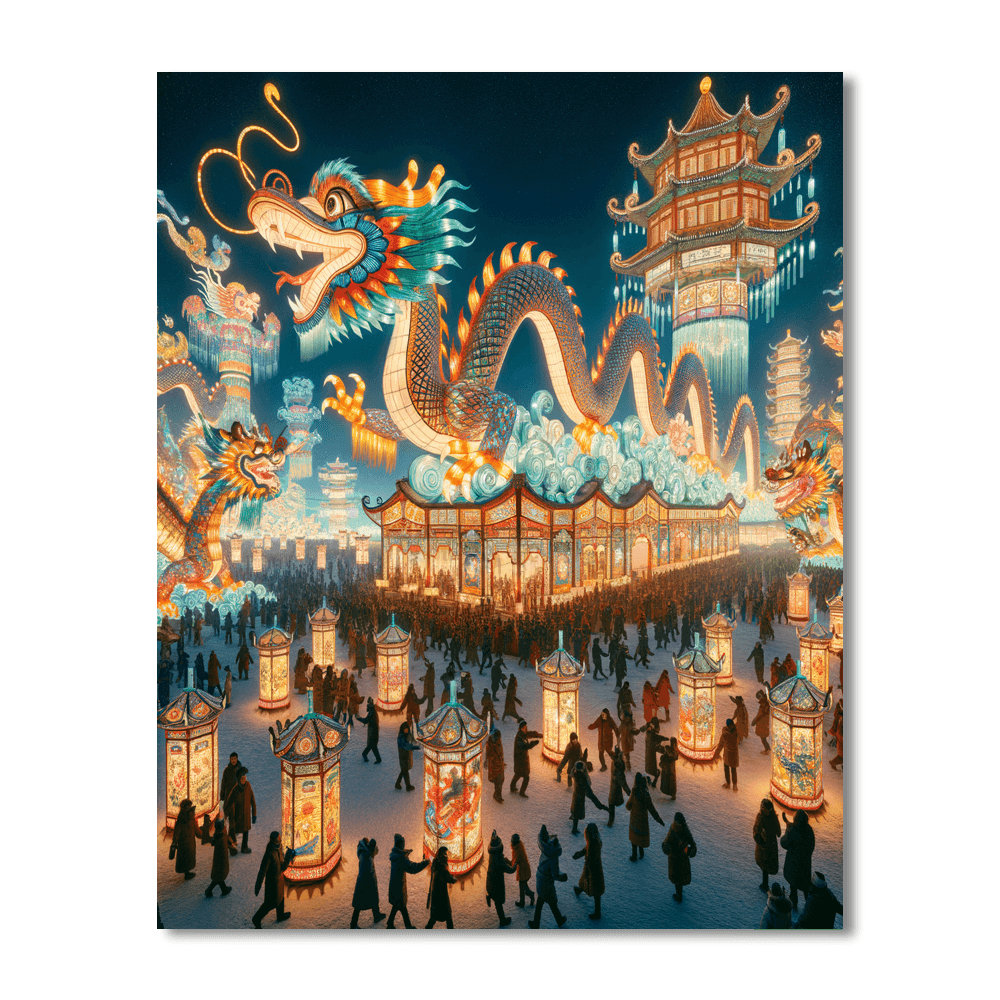 Harbin Lantern Festival - China Number Painting