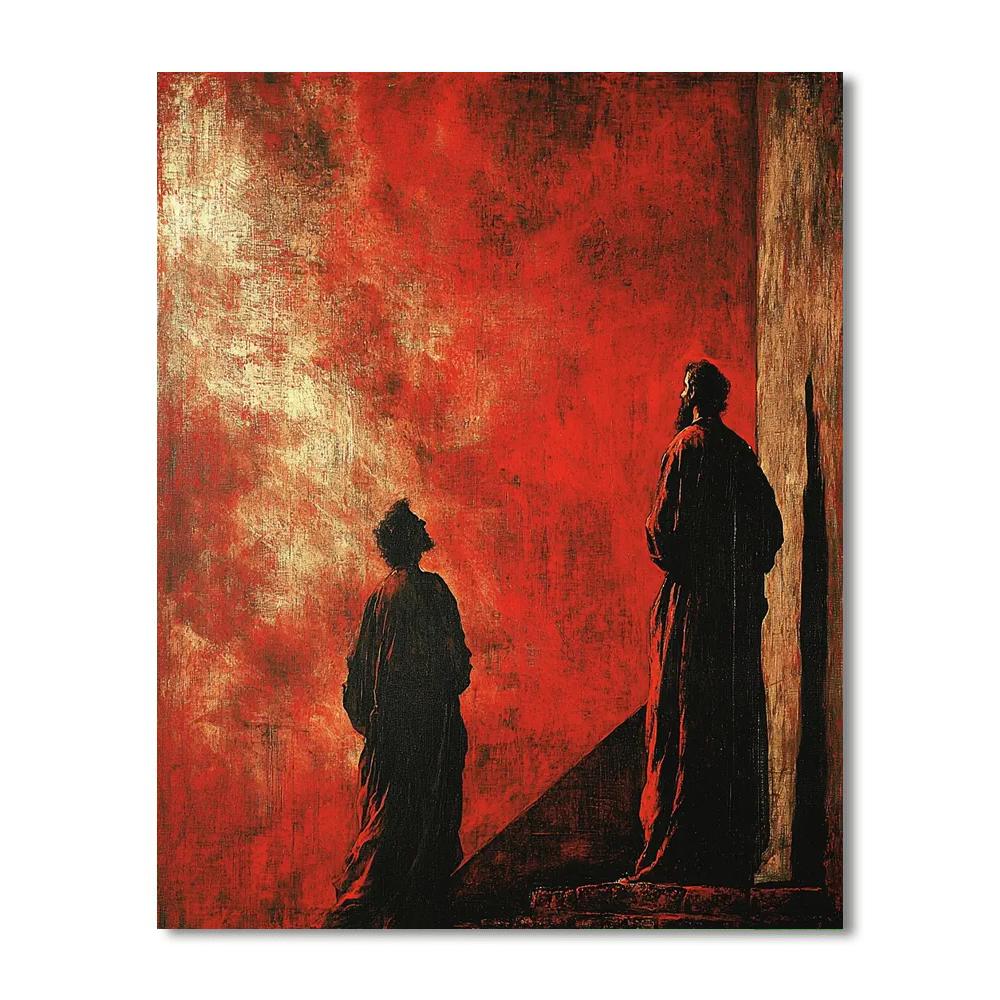 Caravaggio Inspired Textures Of Emotion  Number Painting