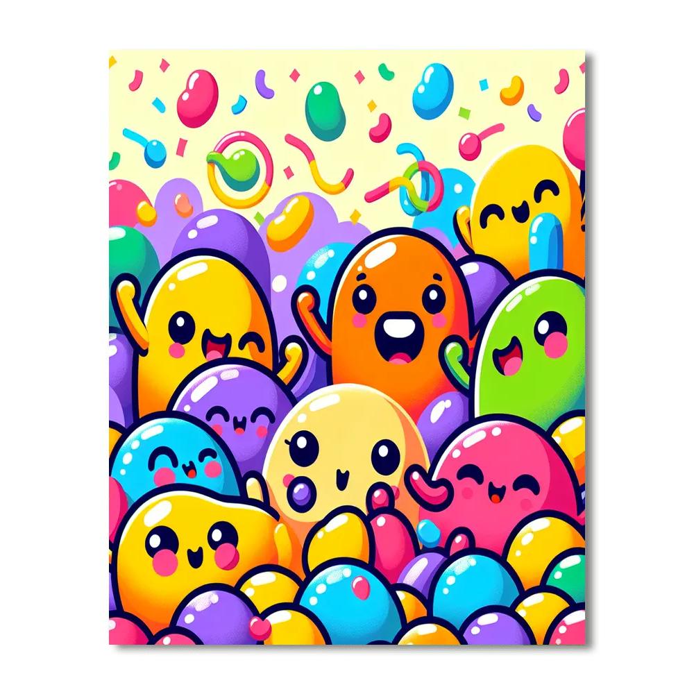 Jolly Jellybean Jubilee Numbered Painting Kits